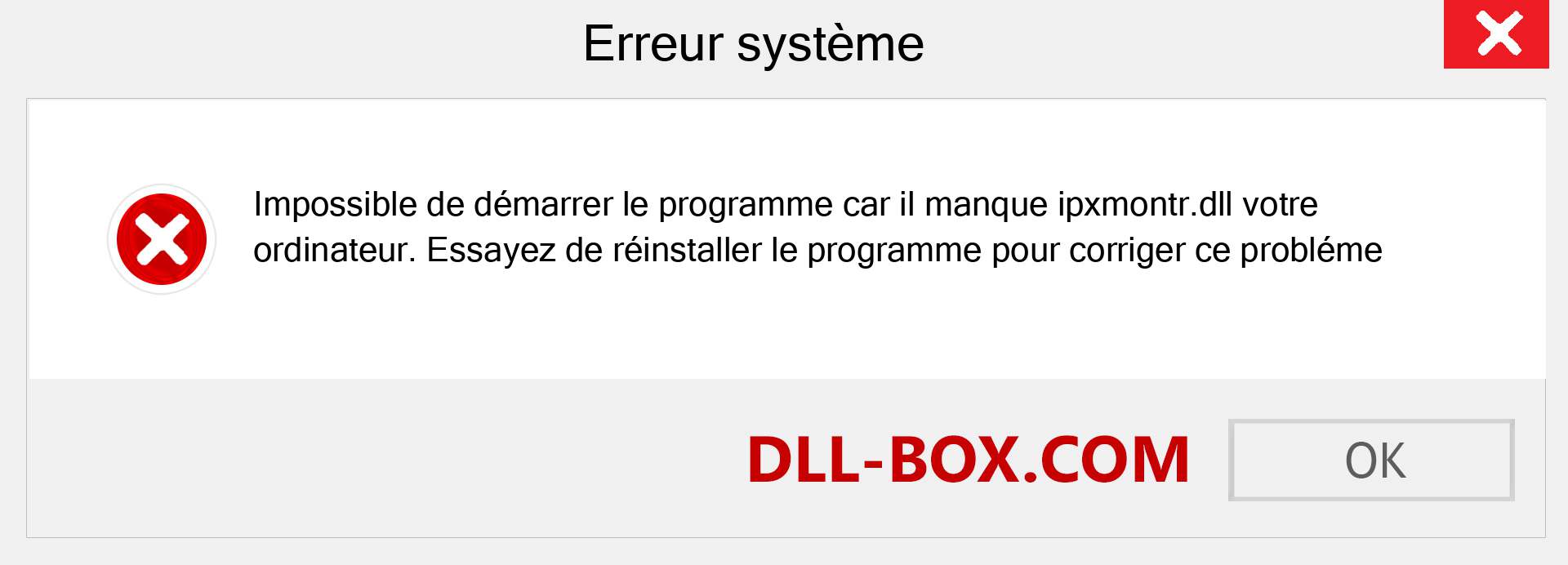 Le fichier ipxmontr.dll est manquant ?. Télécharger pour Windows 7, 8, 10 - Correction de l'erreur manquante ipxmontr dll sur Windows, photos, images